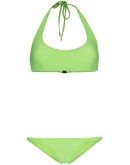Amber crêpe halter bikini