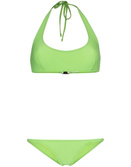 Amber crêpe halter bikini