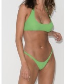 Amber crêpe halter bikini