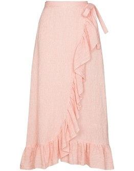 ruffled wrap skirt