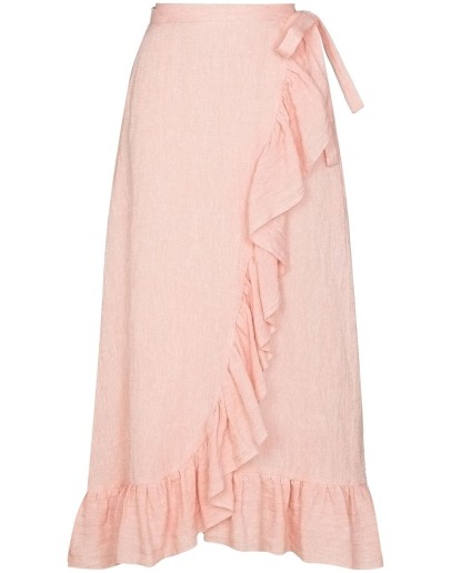 ruffled wrap skirt