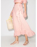 ruffled wrap skirt