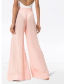 mid-rise wide-leg trousers