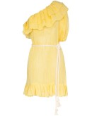 Arden ruffled one-shoulder mini dress