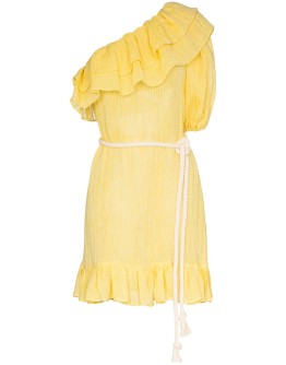 Arden ruffled one-shoulder mini dress