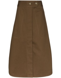 drill midi skirt