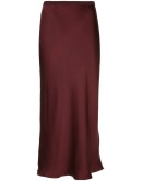 Bar midi silk skirt