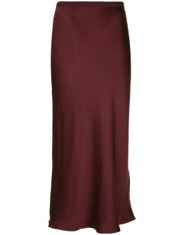 Bar midi silk skirt