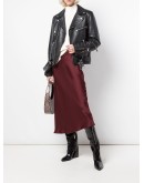 Bar midi silk skirt
