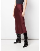 Bar midi silk skirt