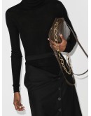 roll neck longline wool top