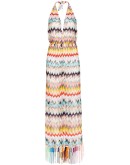 halterneck zig zag jumpsuit