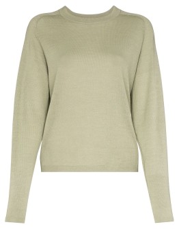 knitted crew neck jumper