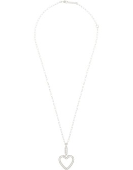 sterling silver heart charm necklace