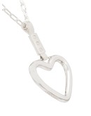 sterling silver heart charm necklace