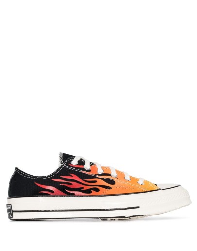 Chuck 70mm flame-print low-top canvas sneakers