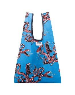 Rattlesnake print tote bag