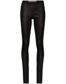mid-rise leather leggings