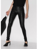 mid-rise leather leggings