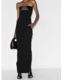 bustier strapless evening gown