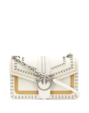 Love stud-embellished crossbody bag