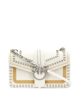 Love stud-embellished crossbody bag