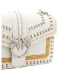 Love stud-embellished crossbody bag