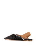 crystal-embellished slingback ballerina shoes