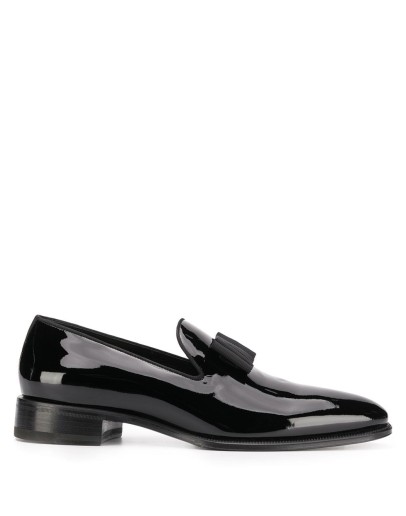 bow-embellished loafers