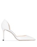 Esther 85mm croc-effect leather pumps