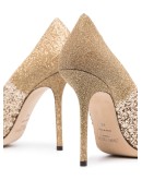 Love 100mm glittered leather pumps