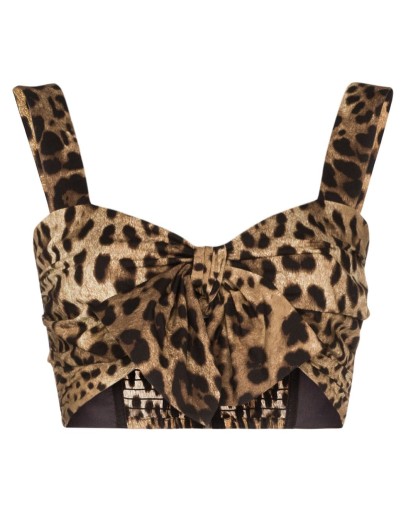 leopard print croptop