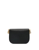 Saffiano emblem shoulder bag