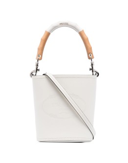 logo-debossed bucket bag