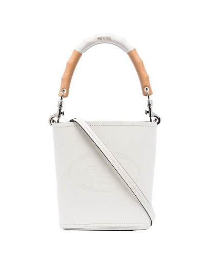 logo-debossed bucket bag
