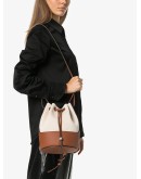 cream balloon bucket bag