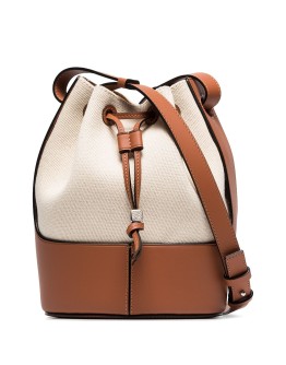 cream balloon bucket bag