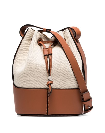 cream balloon bucket bag