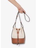 cream balloon bucket bag