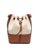 cream balloon bucket bag