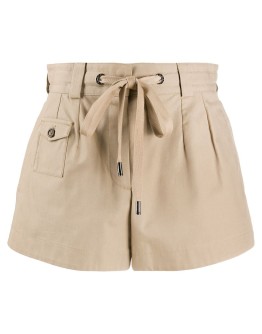 high-rise tie-waist shorts