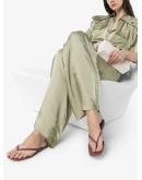 square-toe flip-flop sandals