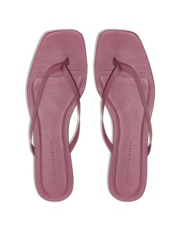 square-toe flip-flop sandals