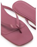square-toe flip-flop sandals