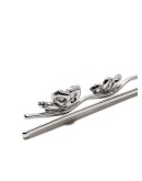 18kt white gold diamond Miss Daisy double flower hairpin