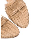 chain-trimmed 100mm mesh sandals
