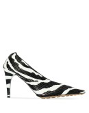 90mm two-tone leather pumps