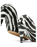 90mm two-tone leather pumps