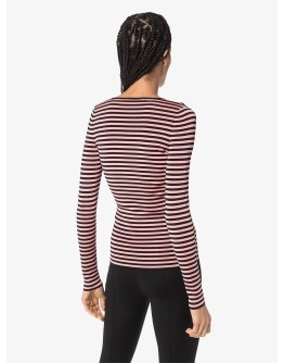 buckle-detail V-neck top