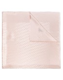 logo-print silk scarf